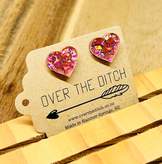 Domes - Sparkly chunky heart