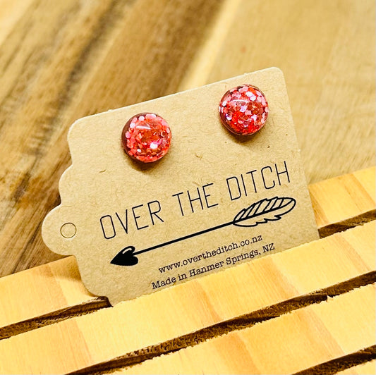 Domes - Baby pink sparkly