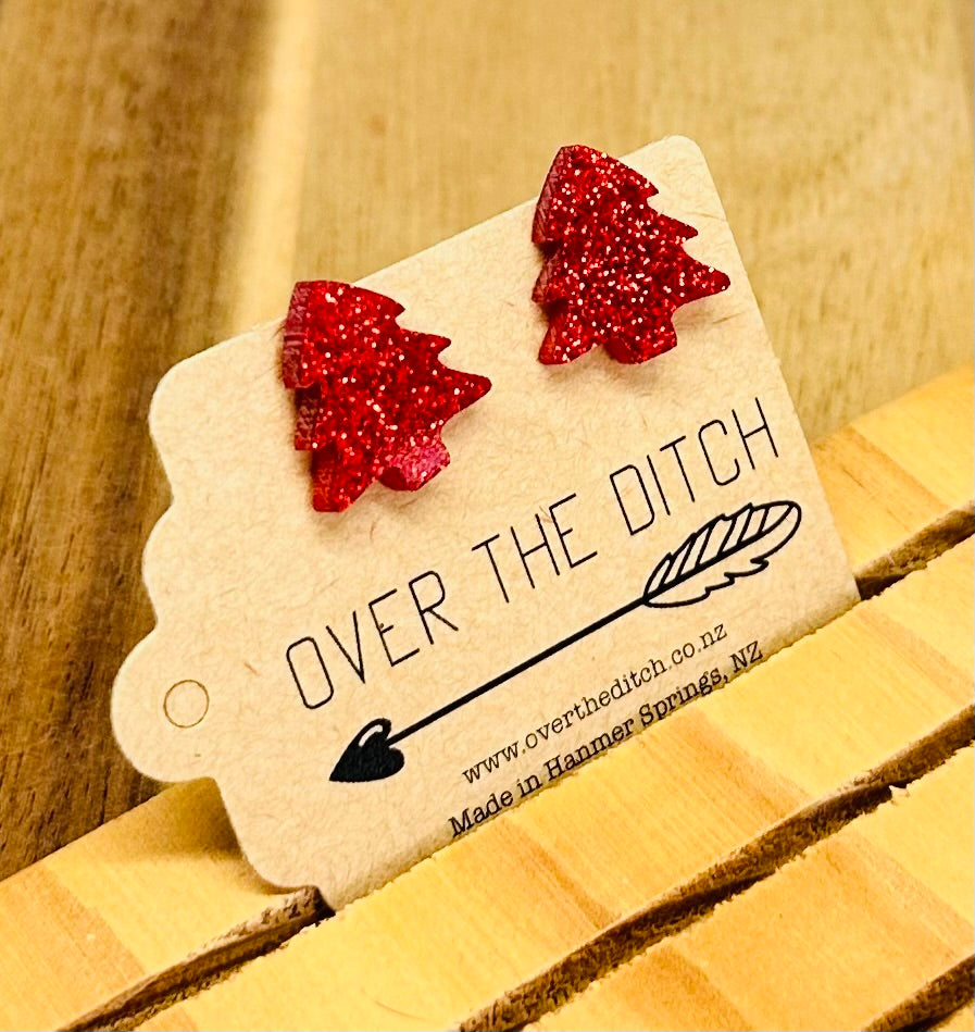 Domes - Red Christmas tree