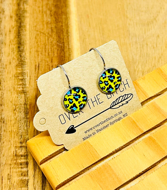 Drops - Yellow, green leopard