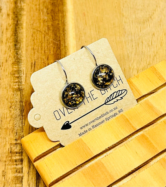 Drops - Black with gold flecks