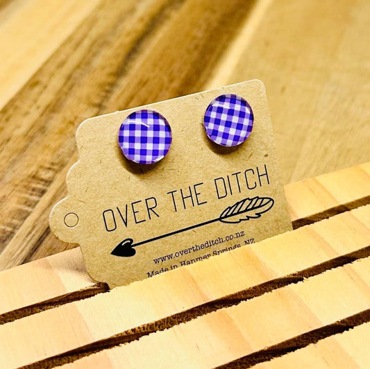 Domes - Purple gingham