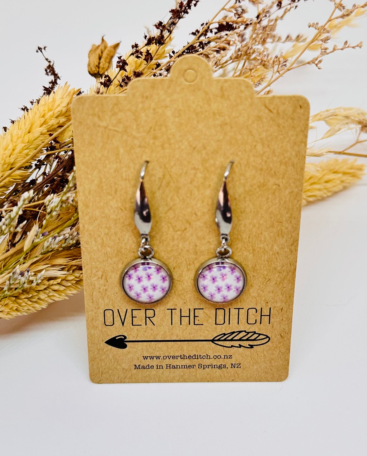 Pendants - Tiny pink flowers