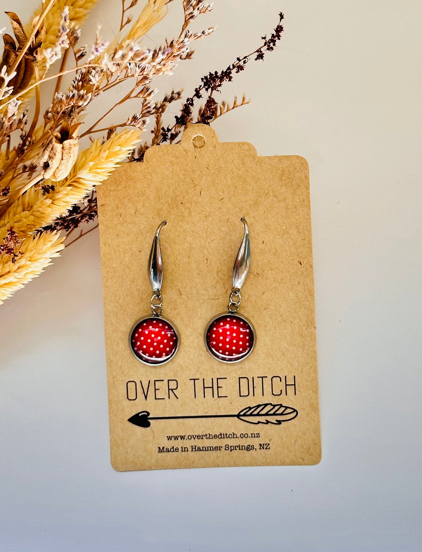 Pendants - Red dotted