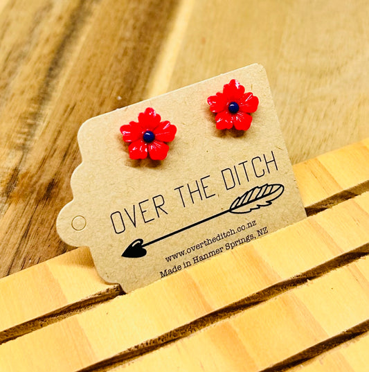 Domes - Red poppy flower