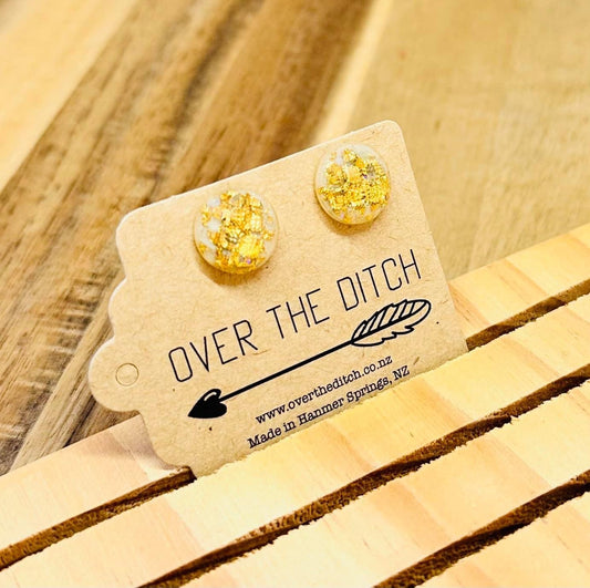 Domes - White with gold flecks