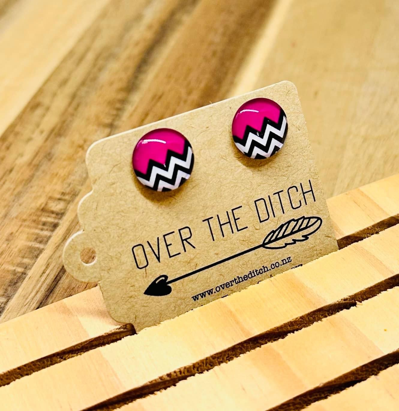 Domes - Magenta Chevron
