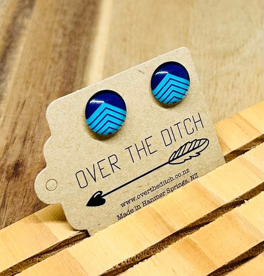 Domes - Blue chevron