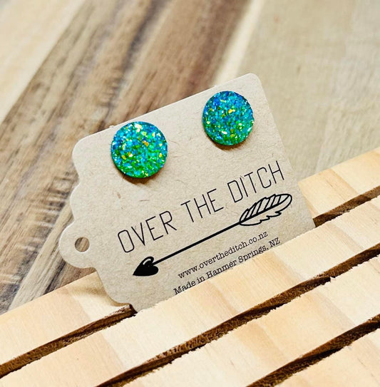 Domes - Turquoise sparkly