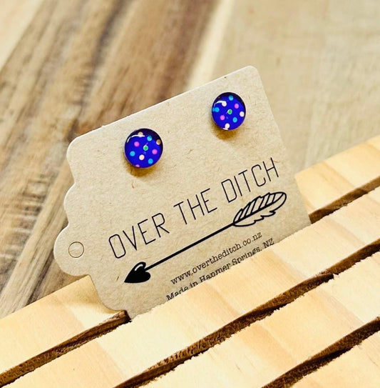 Domes - Purple dotty mini