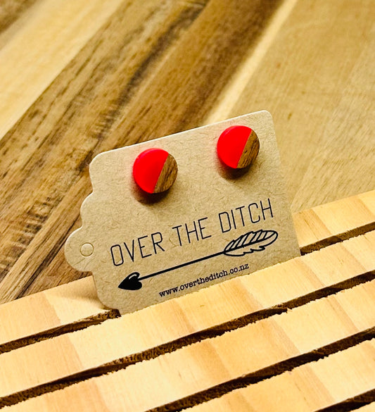 Domes - Pink and wood half