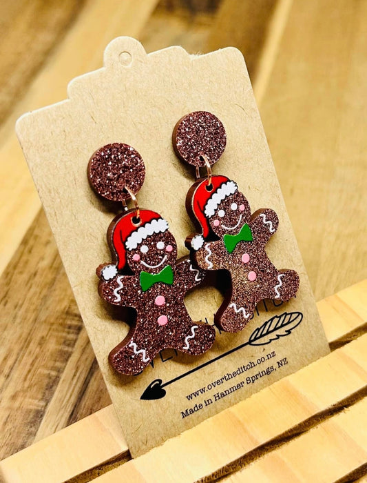 Dangles - Sparkly Gingerbread man