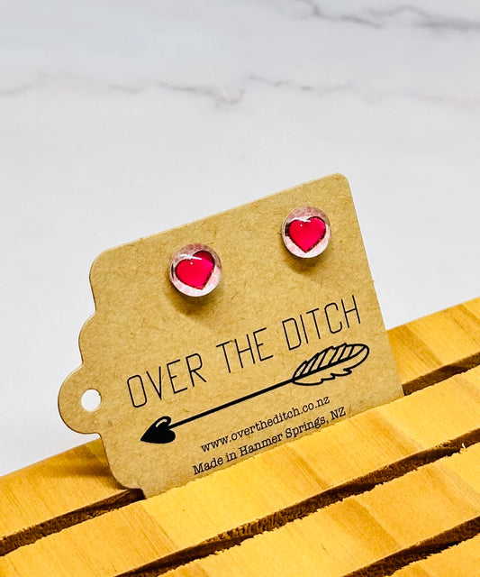 Domes - Pink heart mini