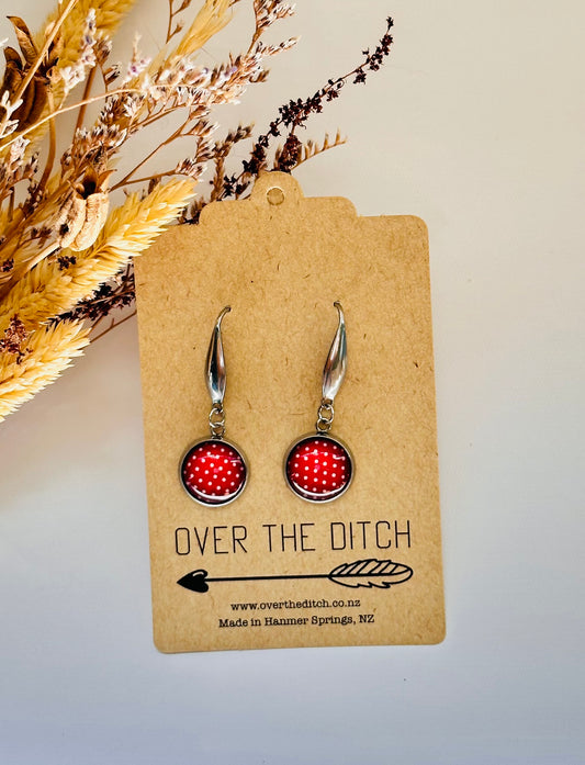 Pendants - Red dotted