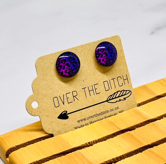 Domes - Pink, purple leopard