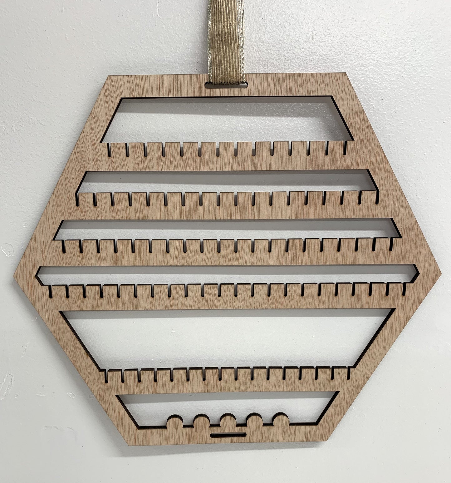 Accessory Storage- Hexagon Hanging Earring Holder